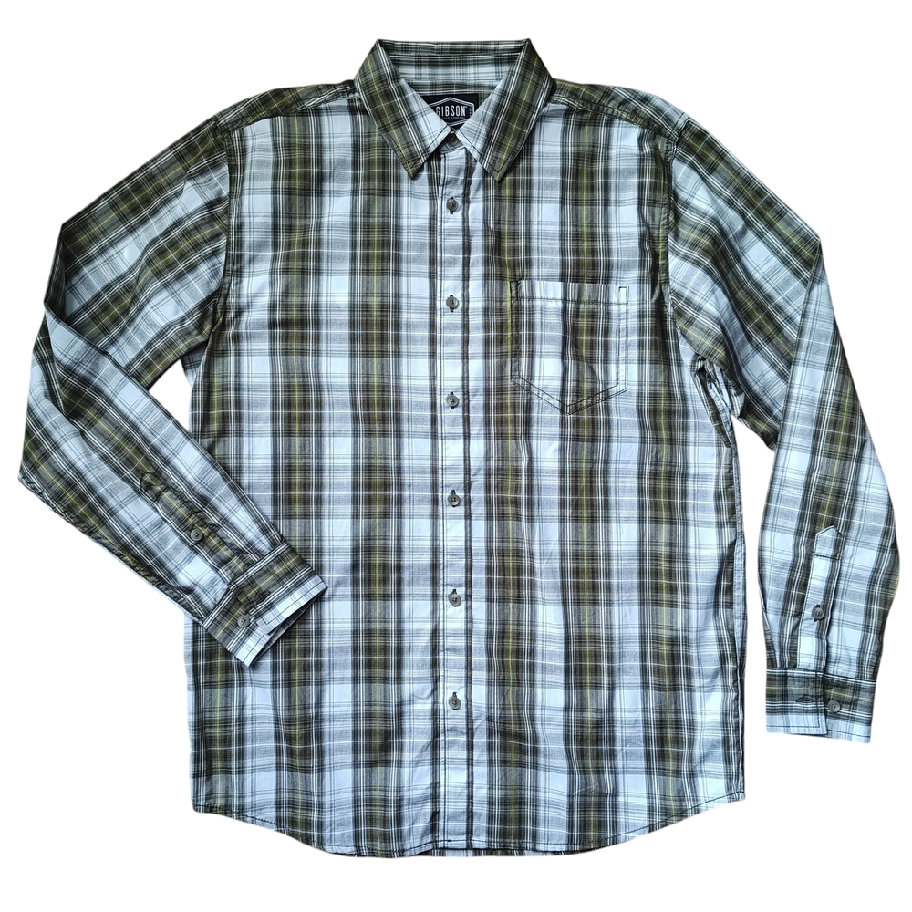 Gibson Button Up Plaid Long Sleeve Shirt